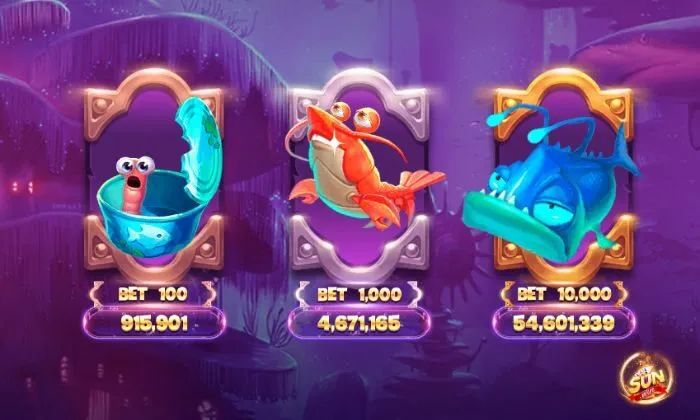 Có 3 mức cược tại game thủy cung Sunwin